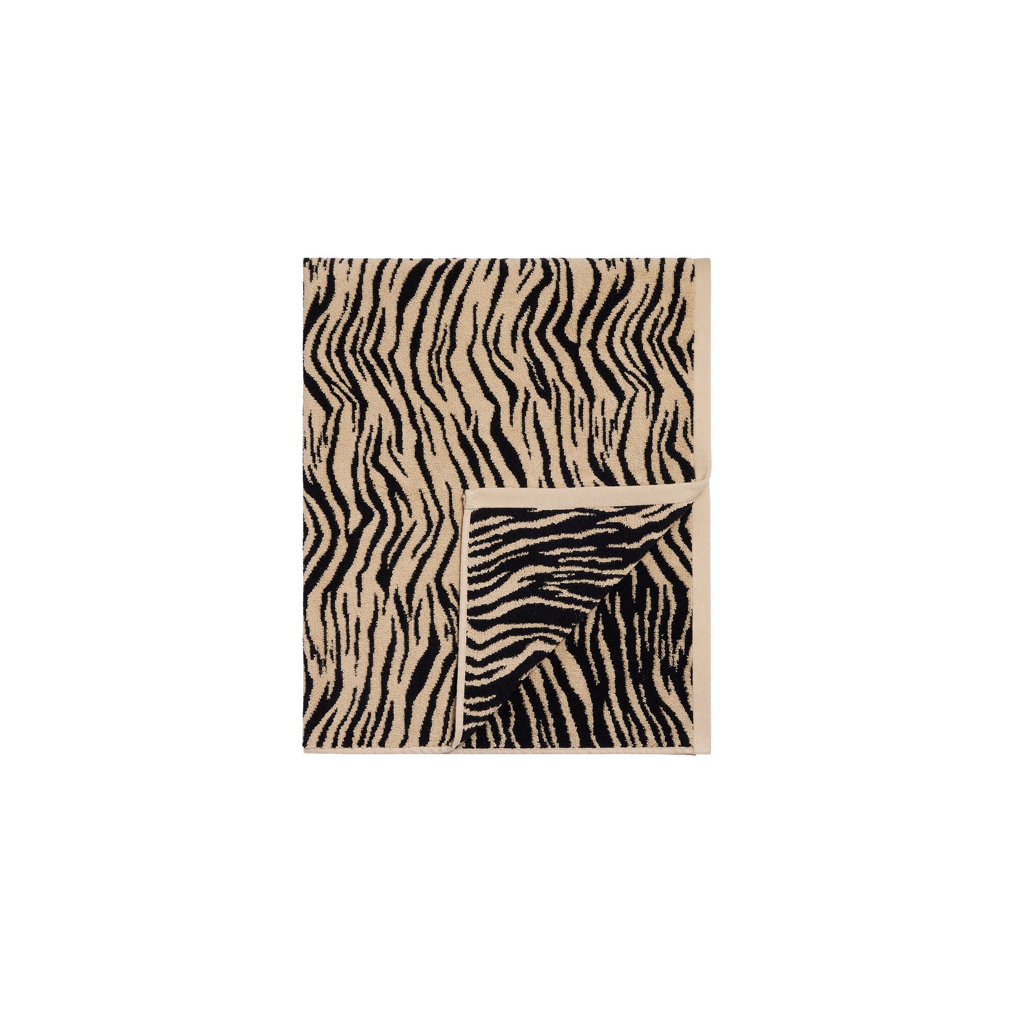 SIGNATURE SWIM TOWEL | CHAMPAGNE TIGER PRINT